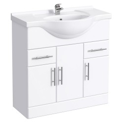 Classic Vanity Unit Cabinet with Basin 850 mm